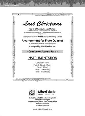 Last Christmas for Flute Quartet