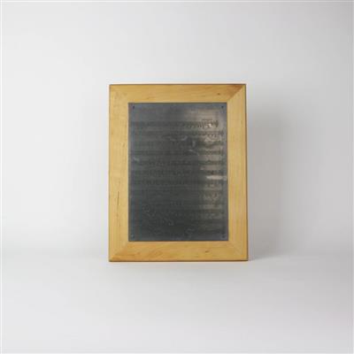 Beethoven Framed Music Engraving Plate